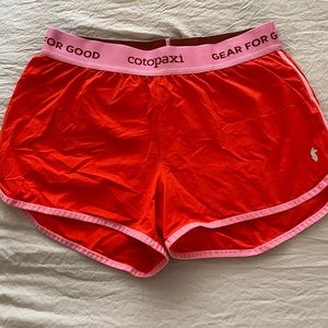 Cotopaxi Running Crux Shorts red and pink. Like new. Size M
